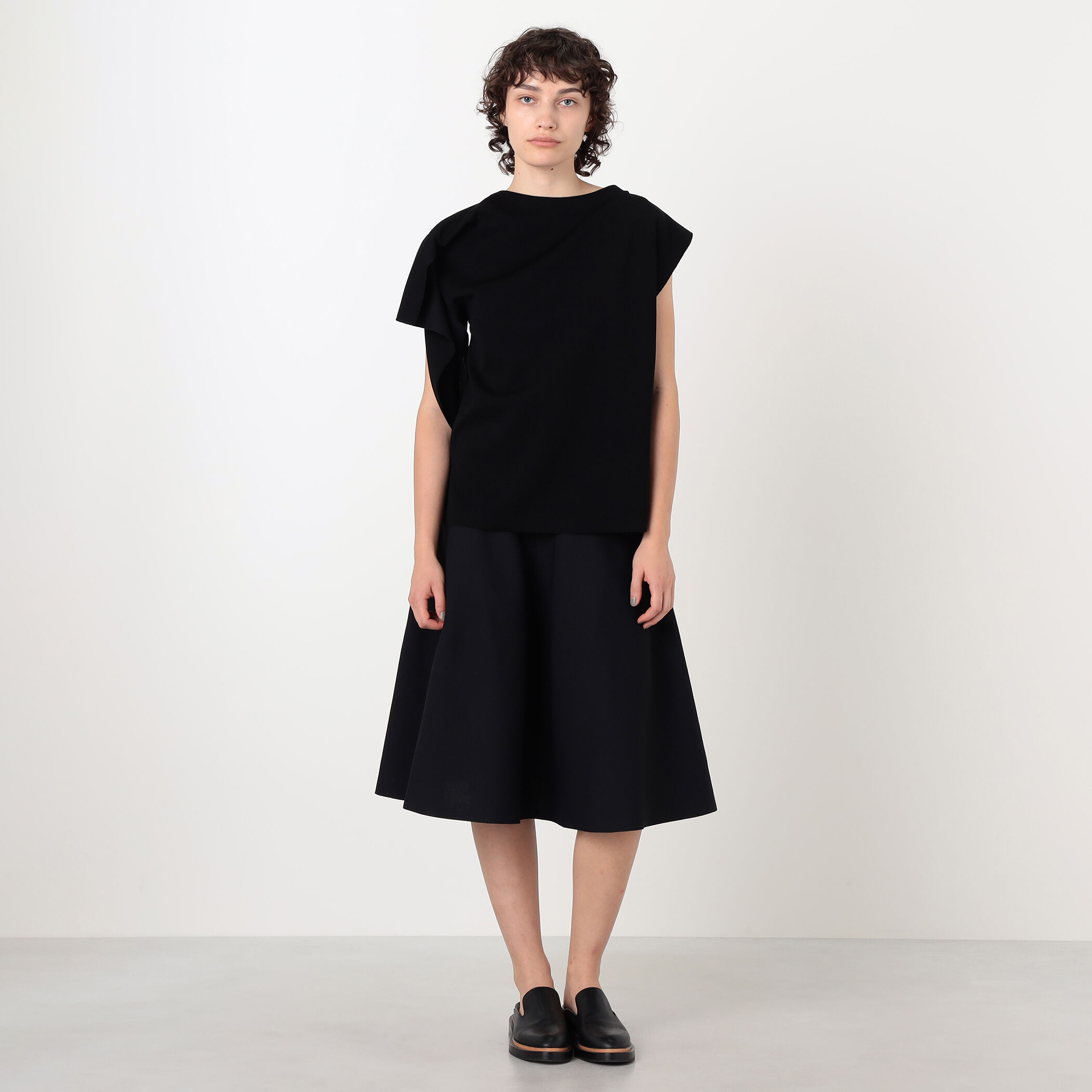 CFCL MILAN MIDI FLARE SKIRT ミラノリブ フレアスカート
