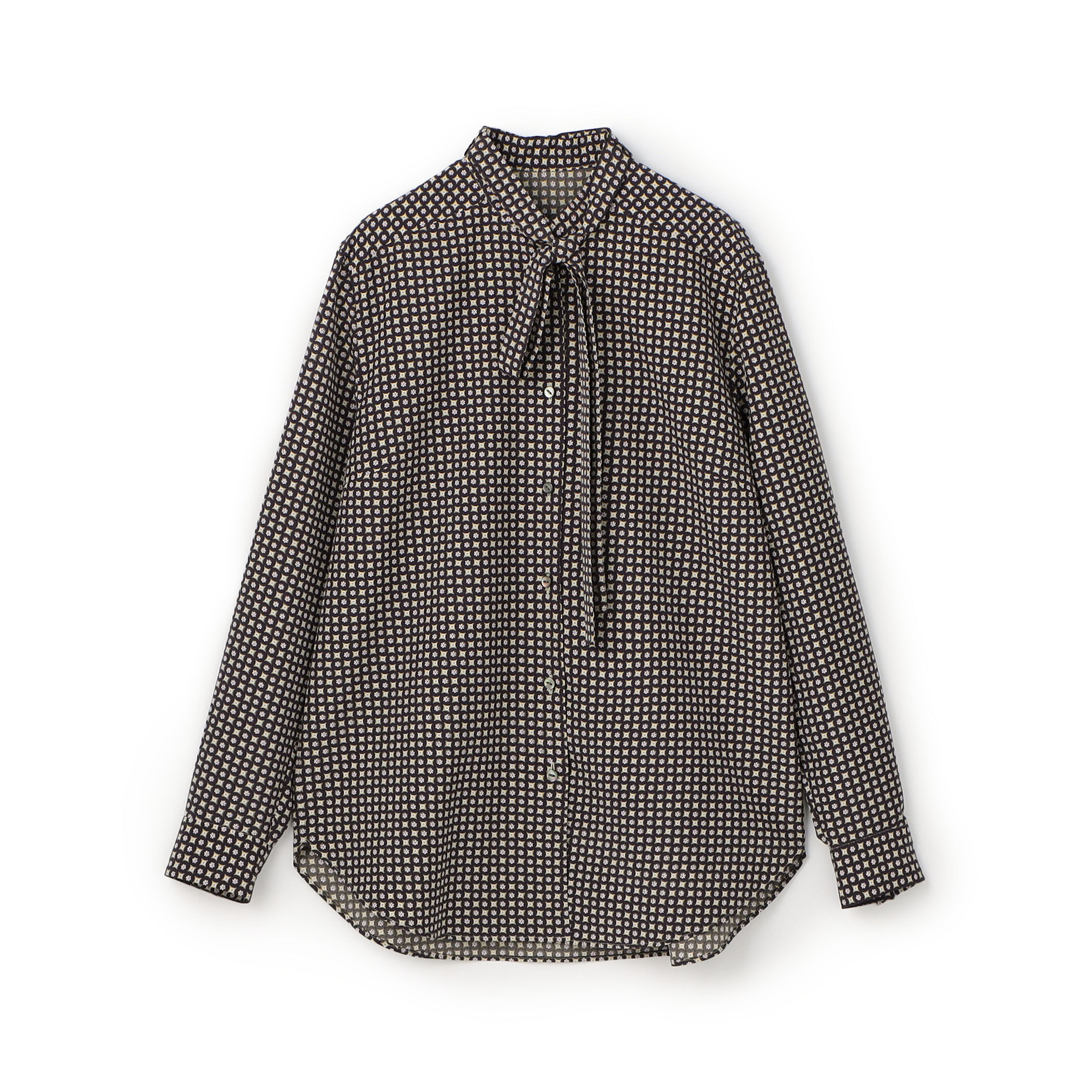 コモンフラワープリント ボウタイブラウス｜トゥモローランド 公式通販