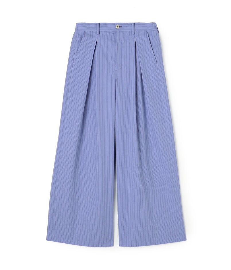 コットンタイプライター インボックスタックワイドパンツ