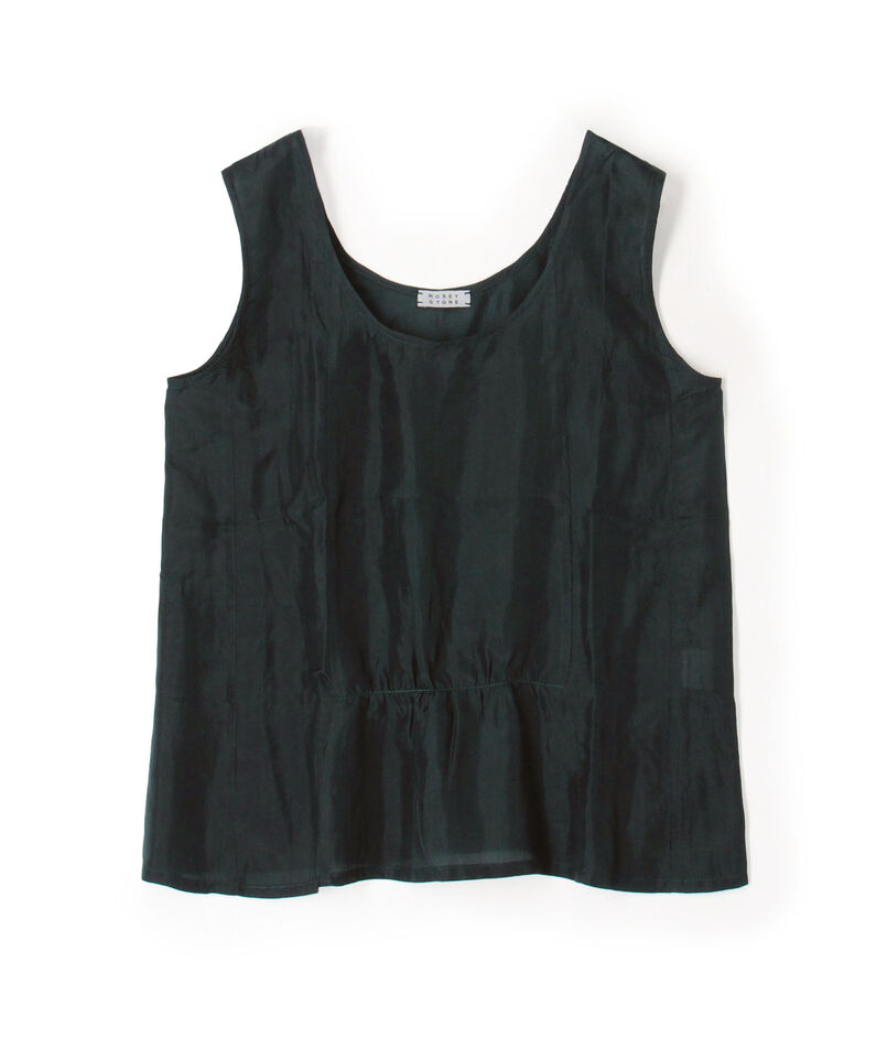 ROSEY STONE GUEN シルク ノースリーブトップ