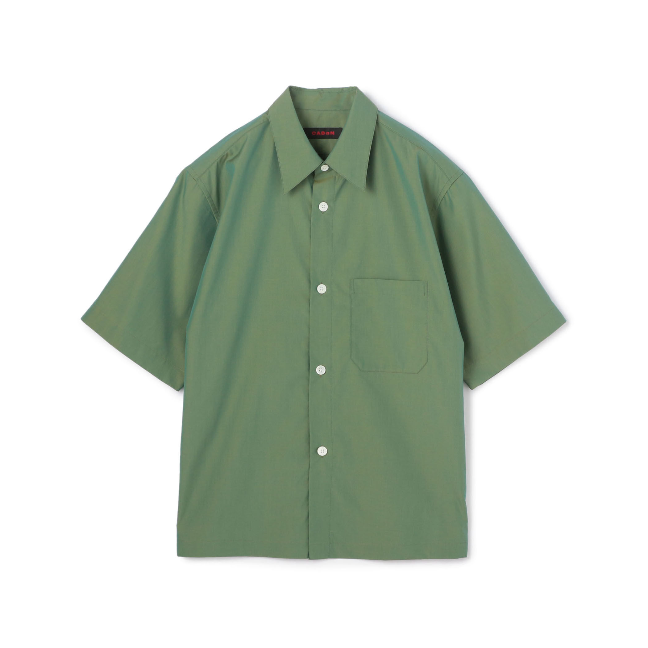CABaN コットン シャンブレー ハーフスリーブシャツ