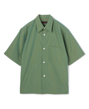 CABaN コットン シャンブレー ハーフスリーブシャツ