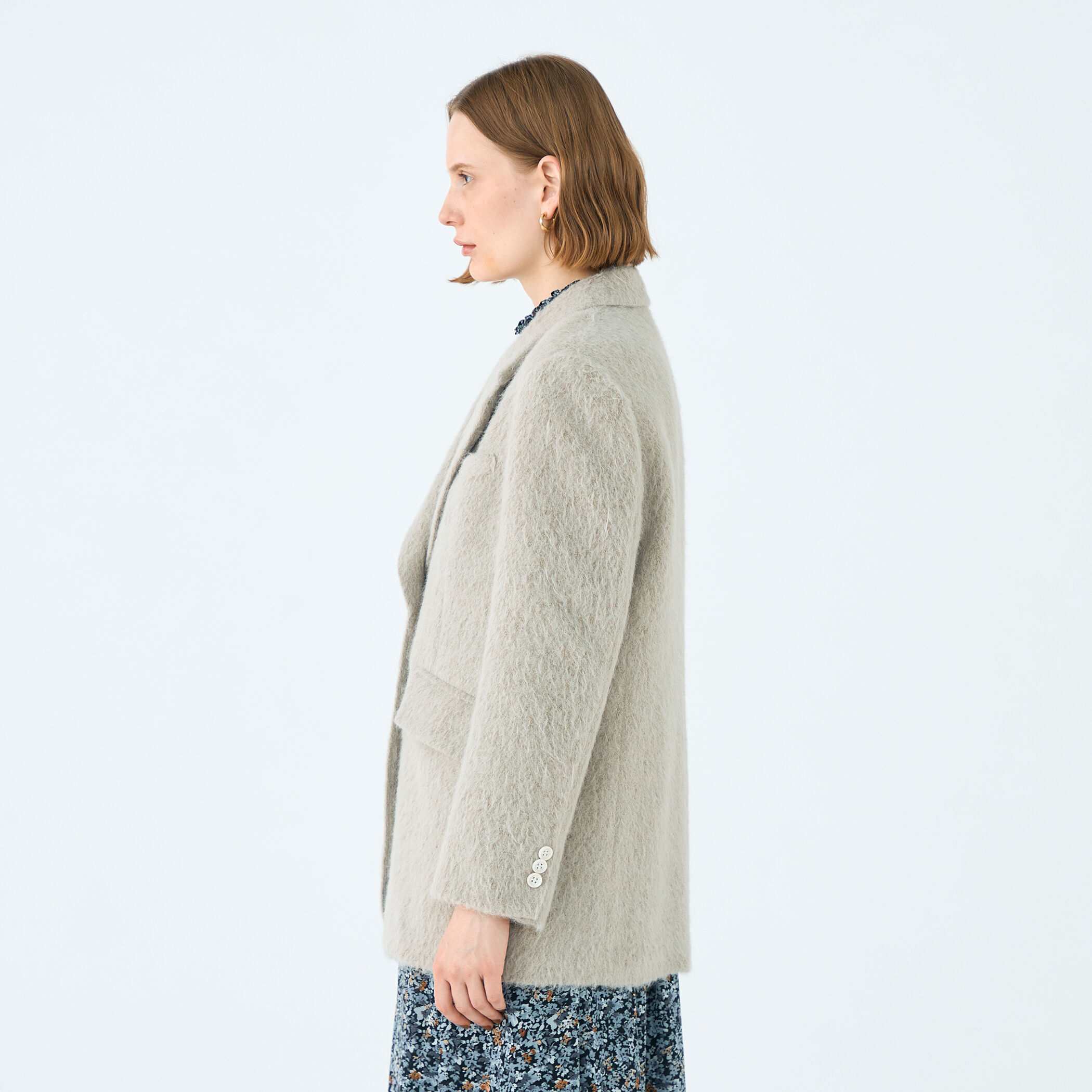 Ounce 韓国 lily alpaca jacket シャギージャケット JOSE MOON ジャケット テーラードジャケット MOHAIR SHAGGY