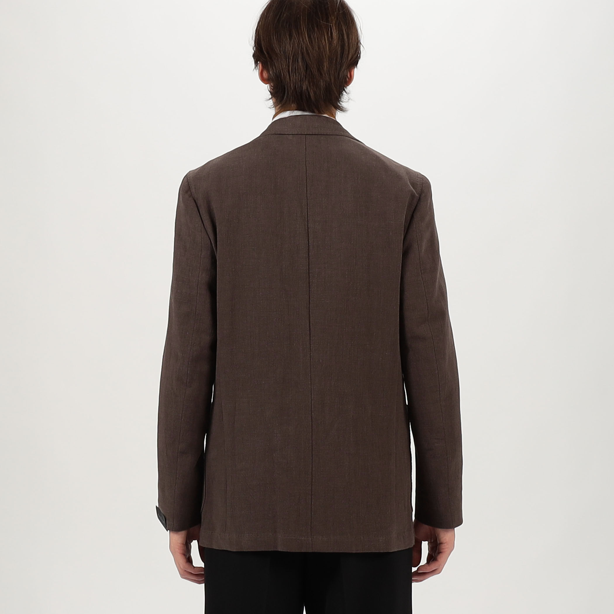 ERRICO FORMICOLA リネンコットン シングルブレステッド2Bジャケット