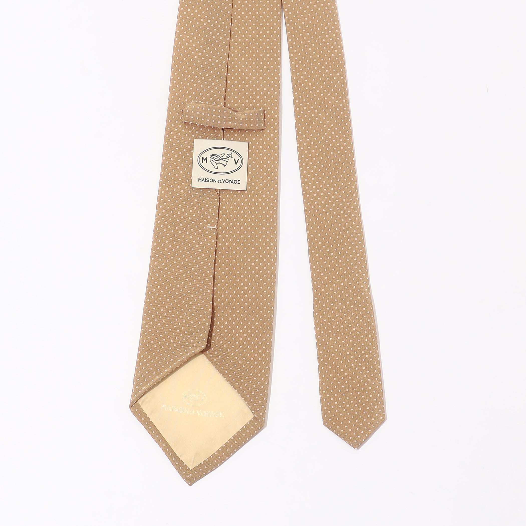充実の品 VOYAGE et MAISON シルクプリント レギュラータイ 1mmドット 小物