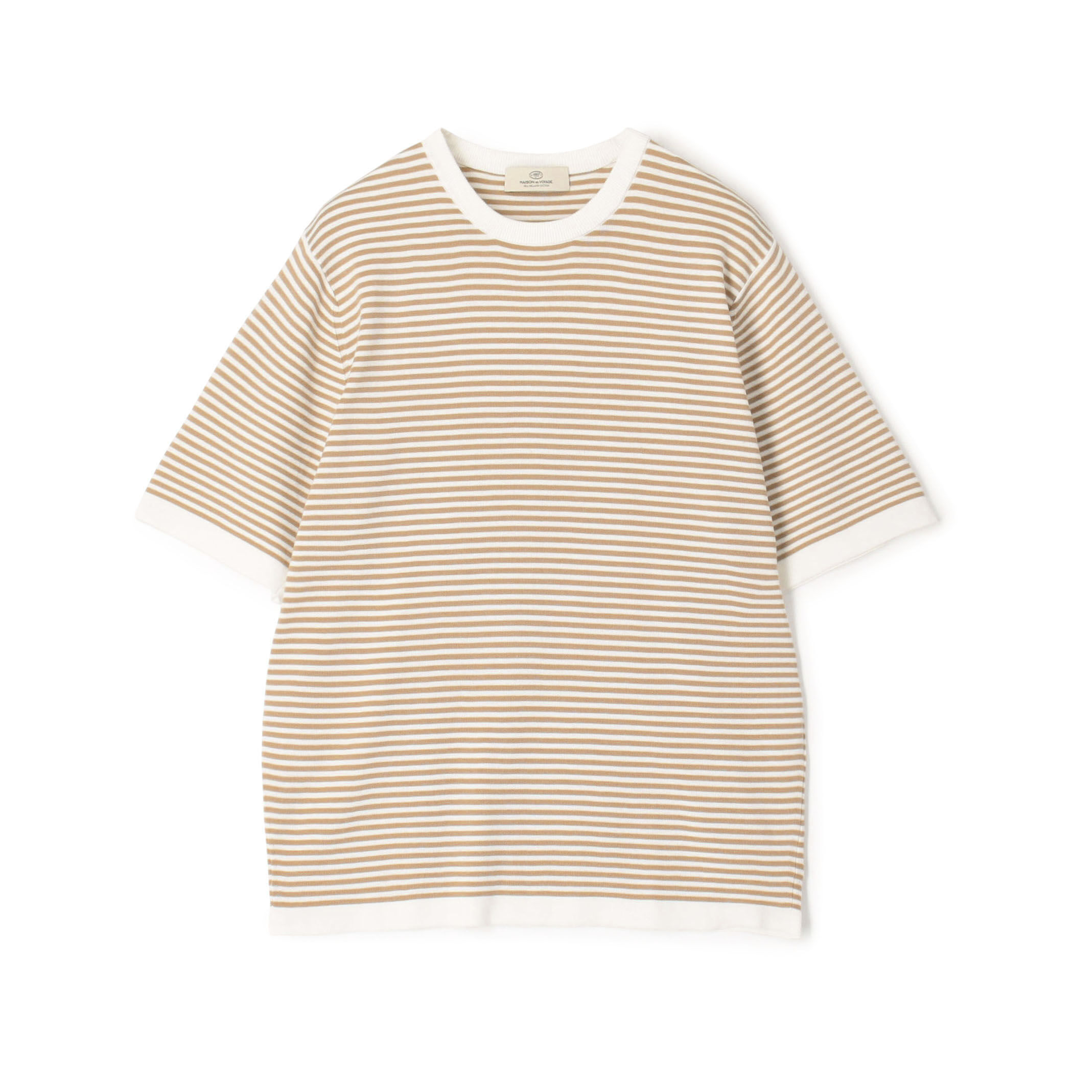 シーアイランドコットン クルーネックプルオーバーニットTシャツ