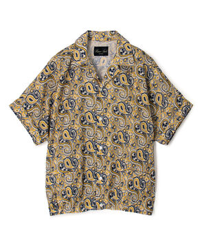 【別注】HAVERSACK ATTIRE ペイズリープリント オープンカラーハーフスリーブシャツ