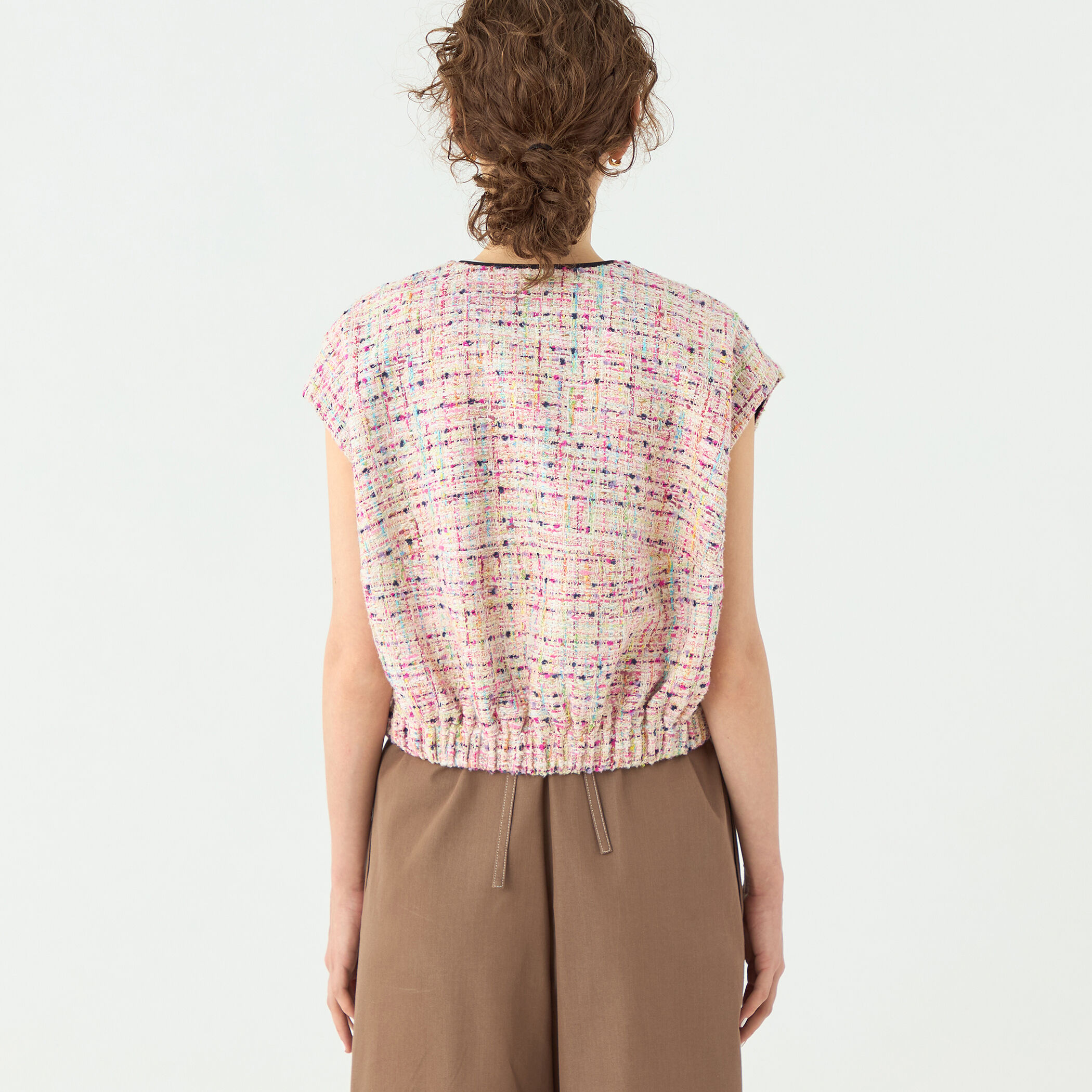 【レア】ルミエールファンシーツイード ジップアップ　トゥモローランド コロレファンシーツイード ジップアップジレ｜トゥモローランド 公式通販