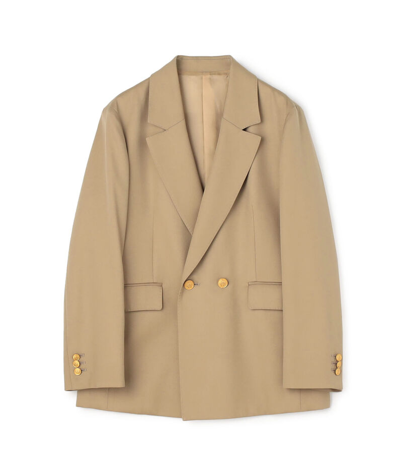 ウールギャバジン ダブルブレストジャケット