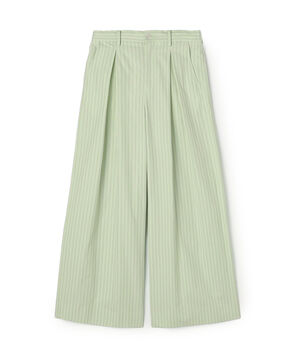 コットンタイプライター インボックスタックワイドパンツ