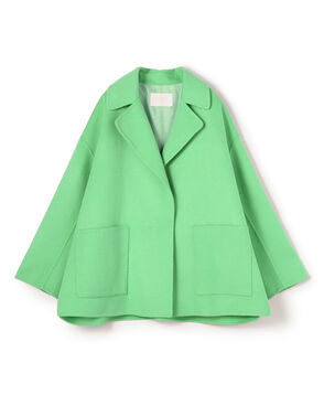 プレミアムウールリバー オープンカラーショートコート