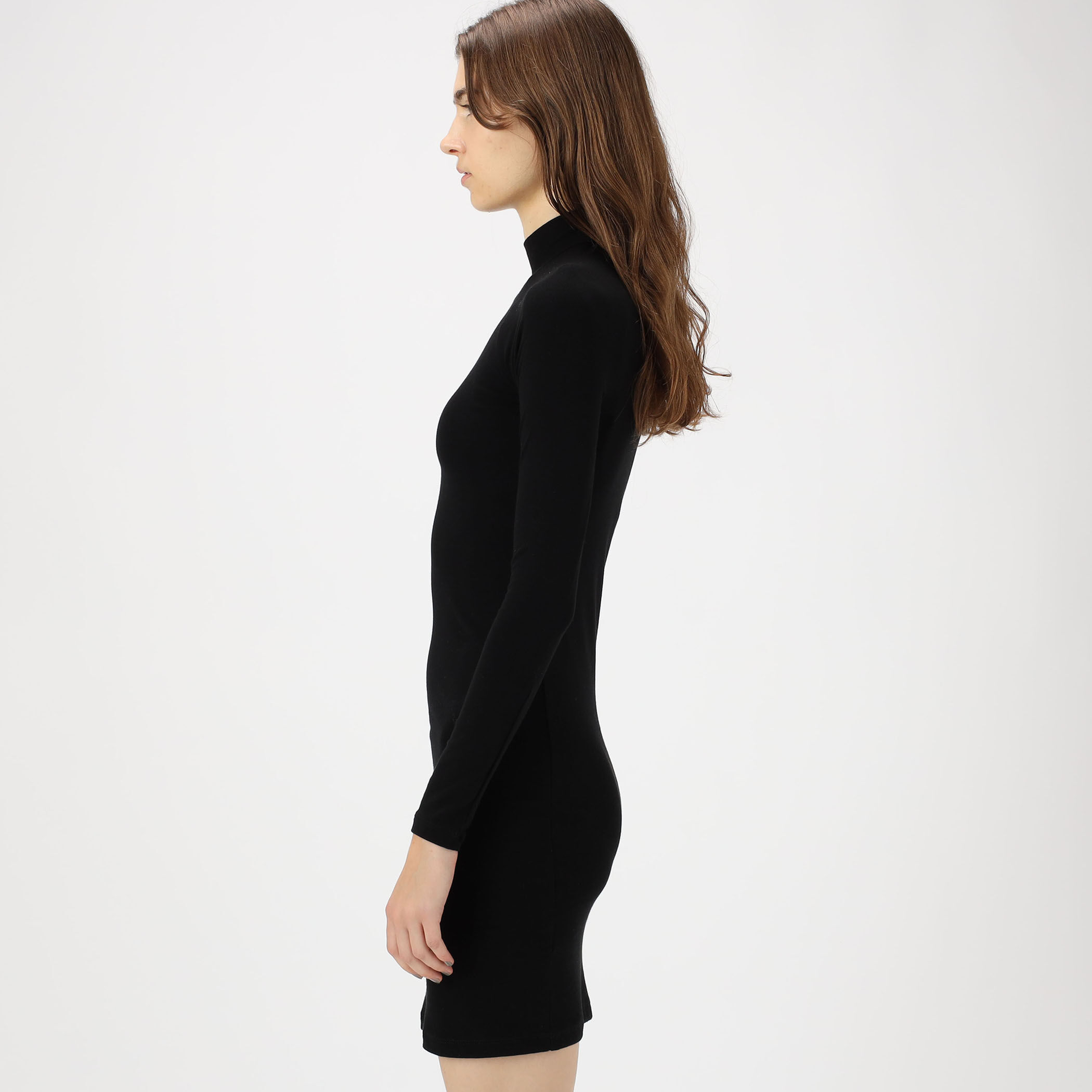 ストレッチ ロータス モックネック ドレス WLSR6821｜トゥモローランド