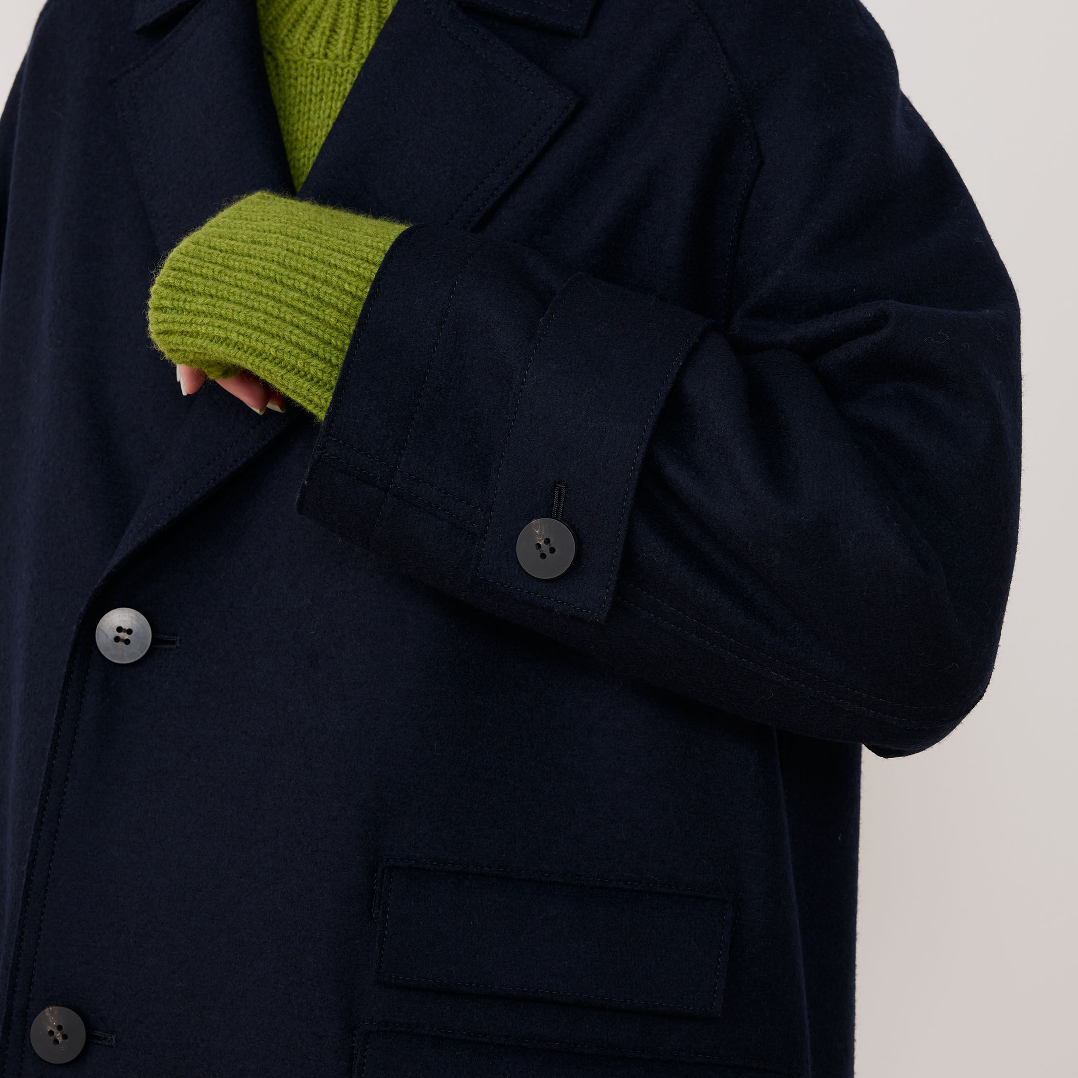 スムースプレスドウール マリンコート｜トゥモローランド 公式通販