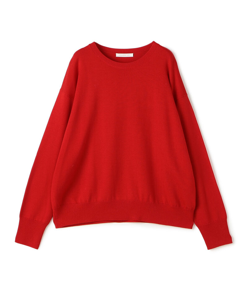 ウーステッドウール ラウンドネックプルオーバー