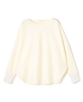 ニットコンビネーション ボートネックプルオーバー