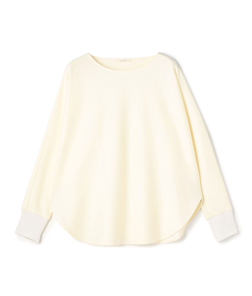 ニットコンビネーション ボートネックプルオーバー