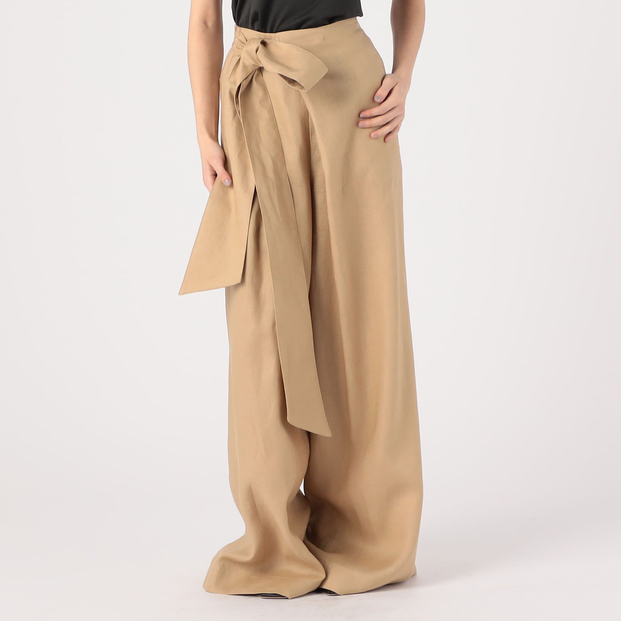 HYKE LINEN WIDE LEG PANTS｜トゥモローランド 公式通販