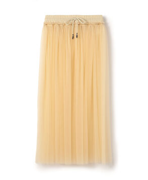 HYKE TULLE LONG SKIRT ナイロン チュールスカート