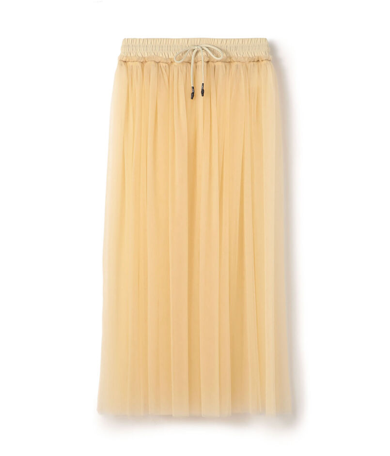 HYKE TULLE LONG SKIRT ナイロン チュールスカート