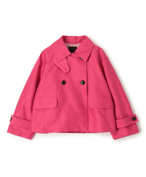 コットンシルクグログラン トラペーズジャケット