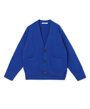■NZ LAMB 9G Vネックカーディガン