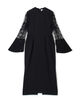 Mame Kurogouchi Acetate Polyester Floral Lace-Sleeve Dress