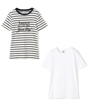 【別注】Petit Bateau×TOMORROWLAND Tシャツ 2枚組セット