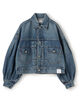 HYKE BALLON SLEEVE DENIM JACKET