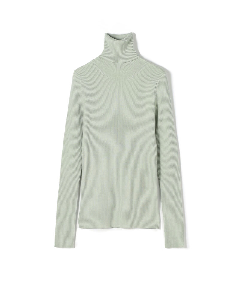 プルミエールウールリブ タートルネックプルオーバー