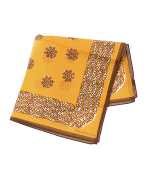 TOMORROWLAND コットンシルク プリントポケットチーフ