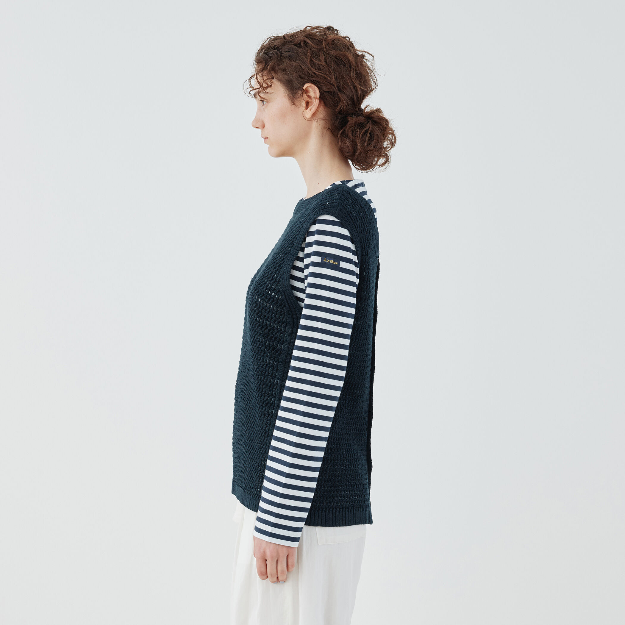 オープンワークリネン ノースリーブプルオーバー｜トゥモローランド