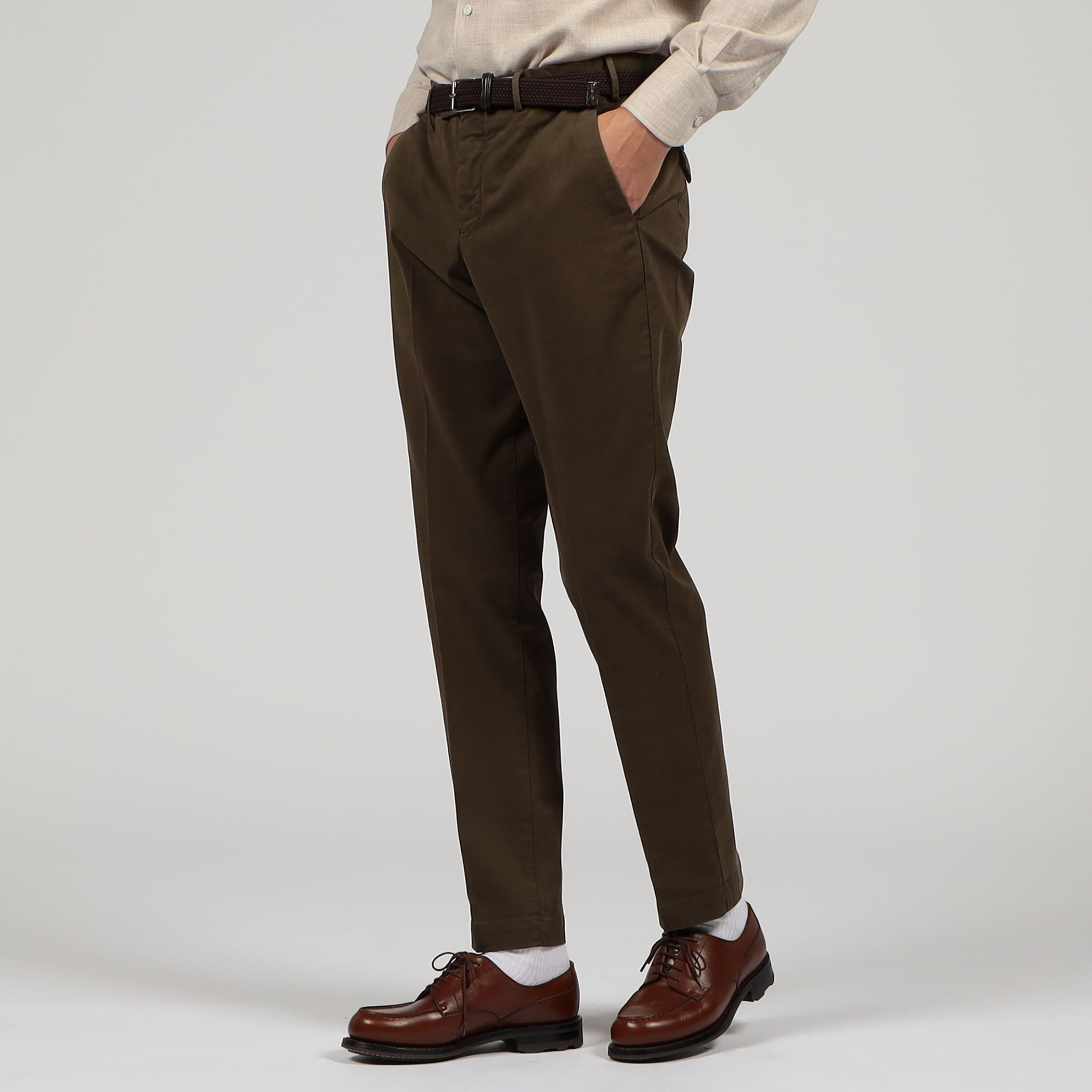 PT TORINO MASTER FIT コットンツイル スリムパンツ