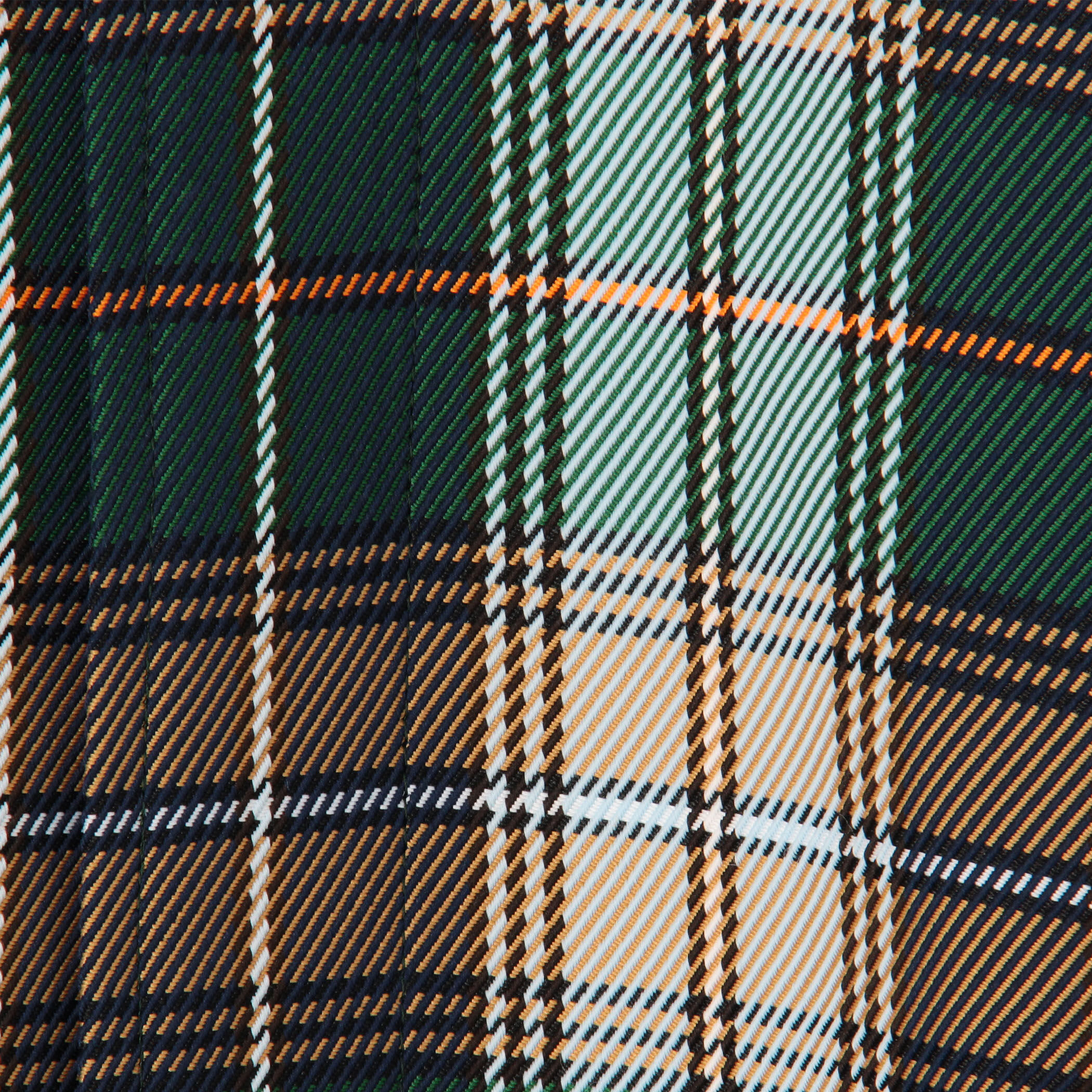 ポリエステル ビッグチェックジャカード ステンカラーコート