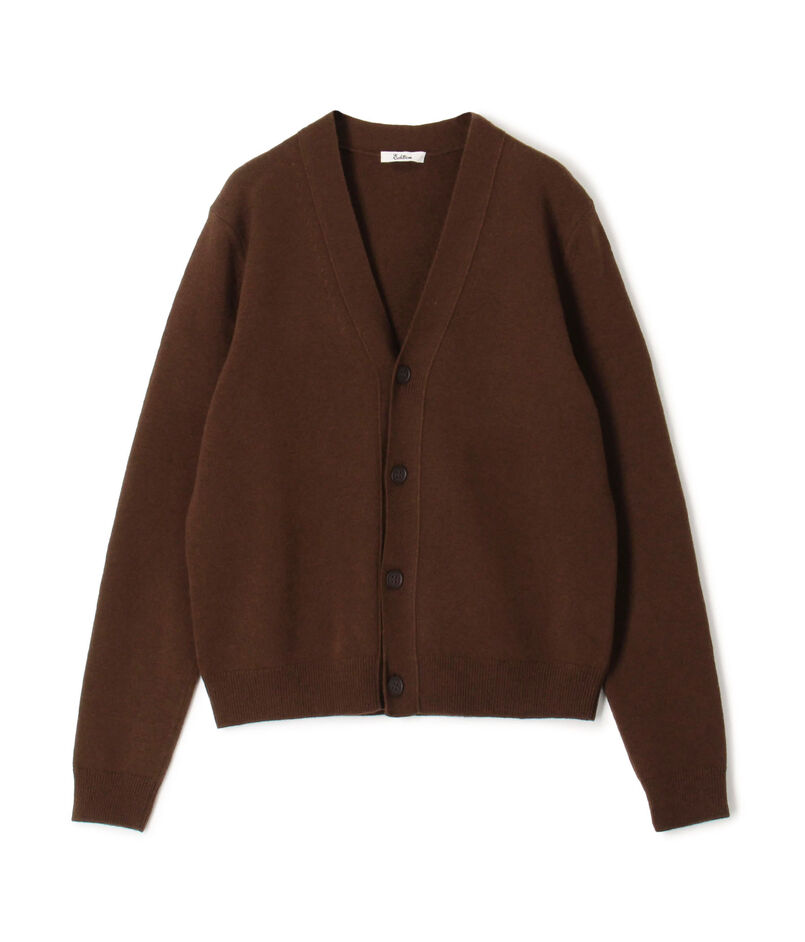 エクストラファインウール Vネックカーディガン