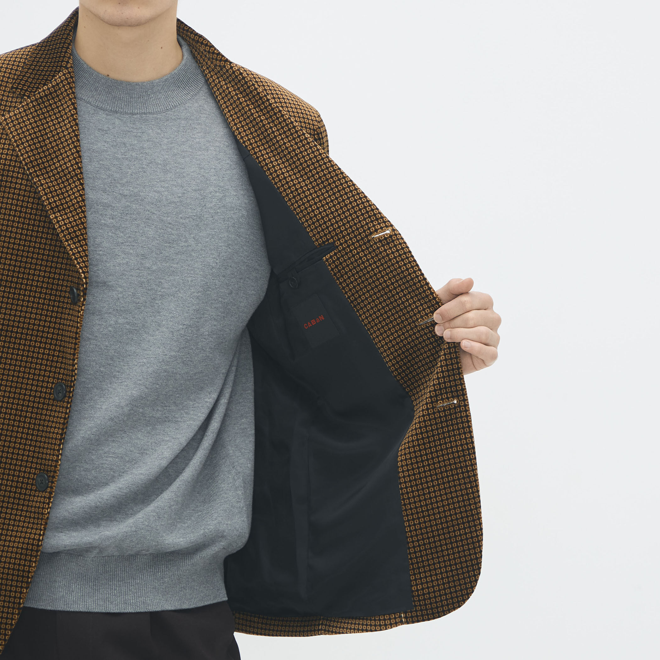 コットンベルベット Pixelプリント3Bジャケット｜トゥモローランド