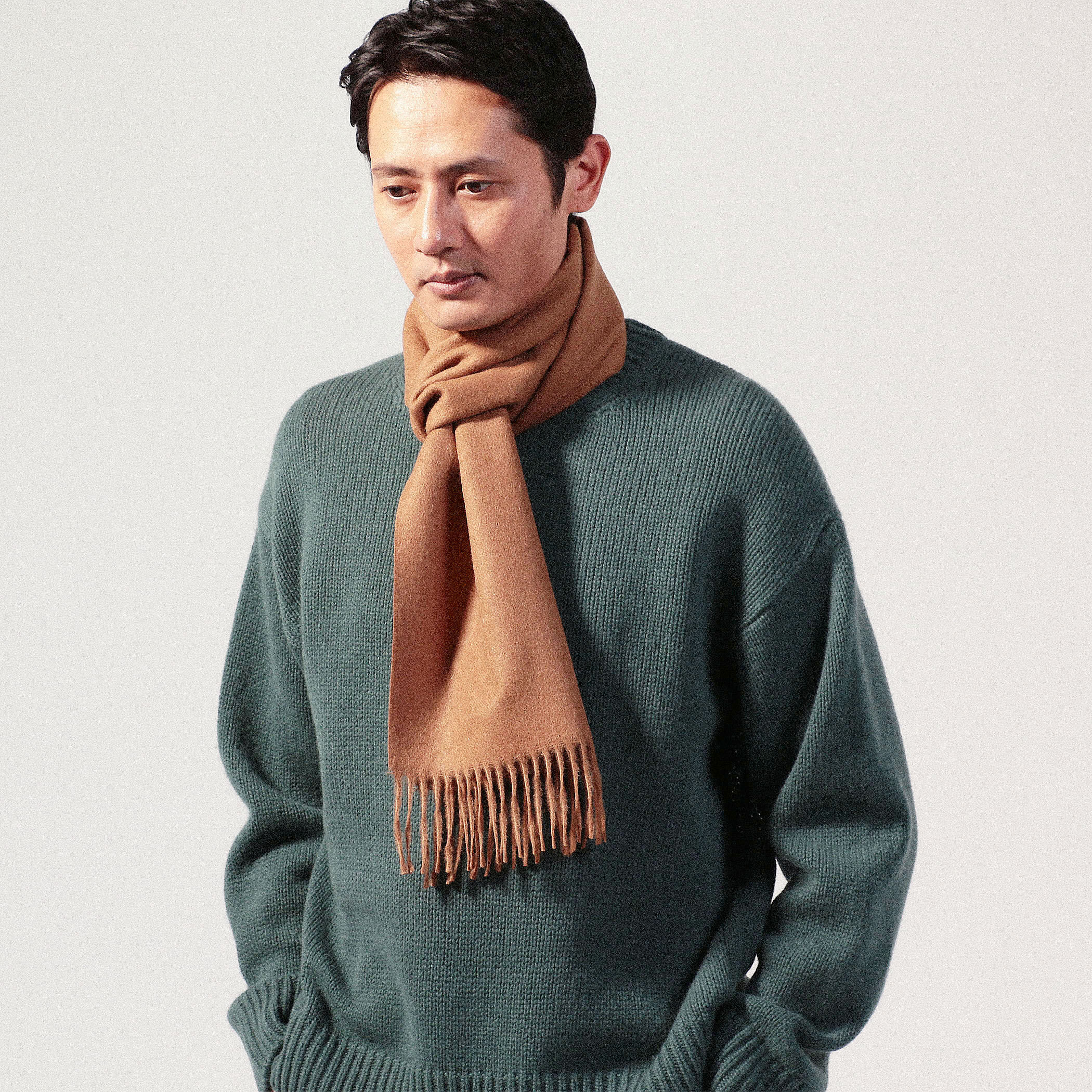 THE INOUE BROTHERS Brushed Scarf アルパカ マフラー