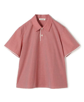 edition pourell コットン ギンガムチェックシャツ