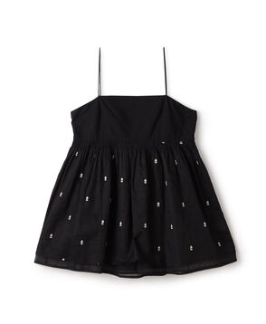 【別注】ne Quittez pas BLACK POPLIN ORGANZE キャミソールトップス
