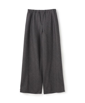 ウォッシャブルギャバジン イージーセミワイドパンツ