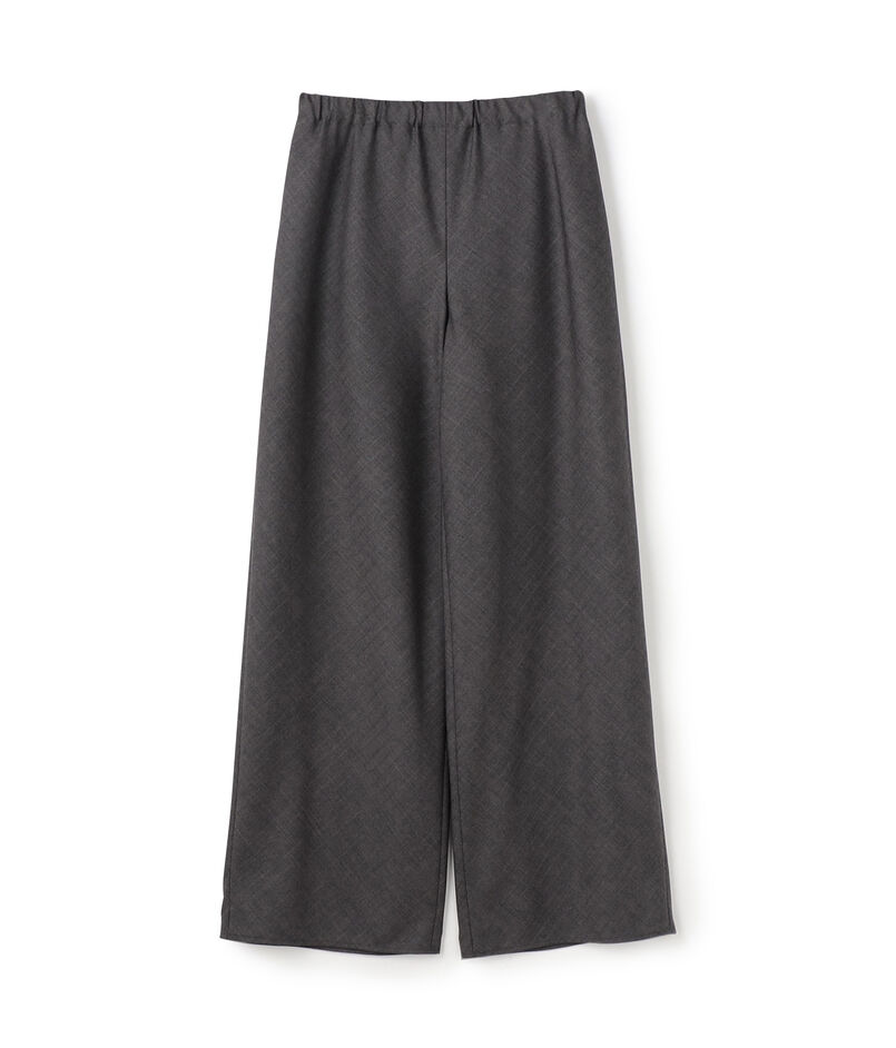 ウォッシャブルギャバジン イージーセミワイドパンツ