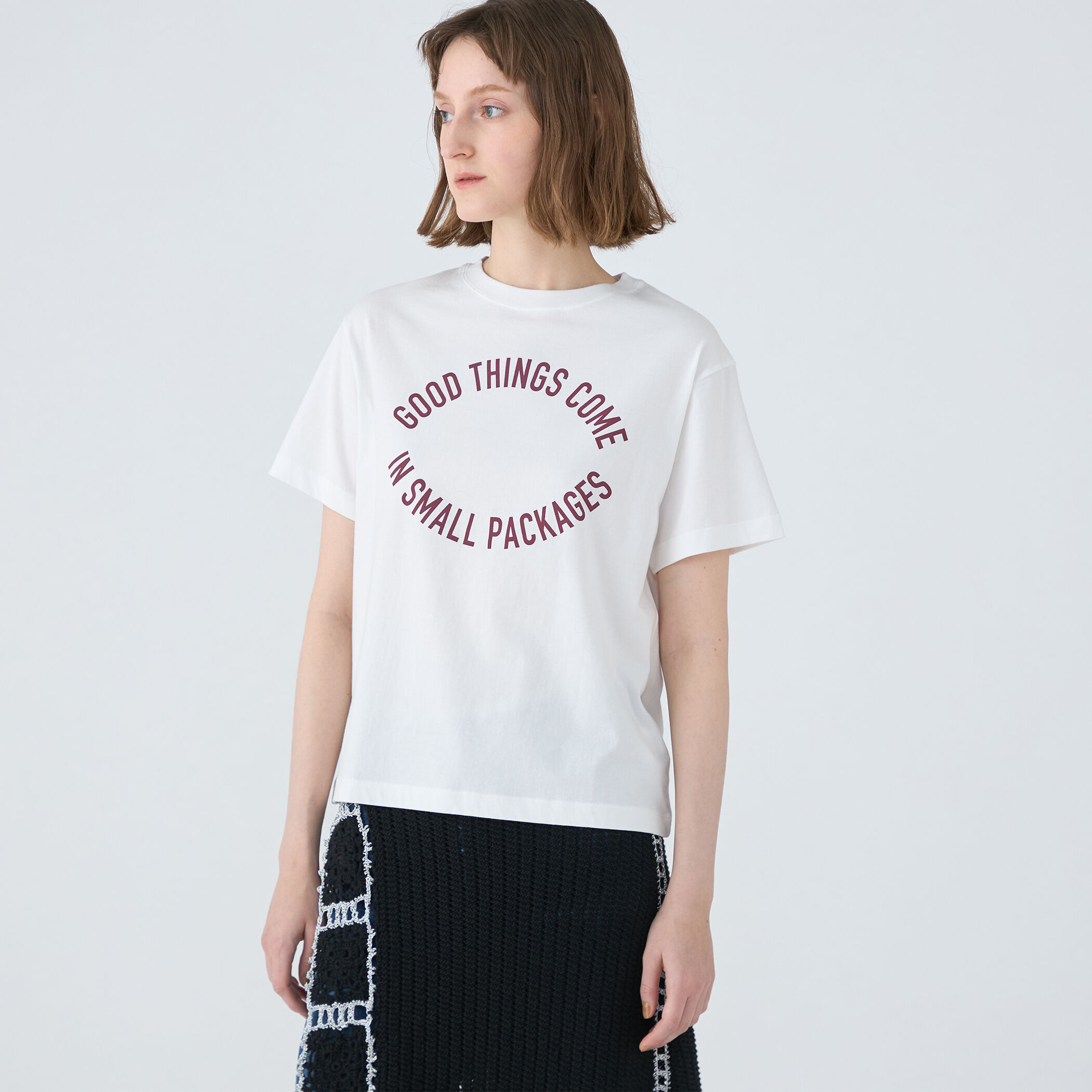 【MACPHEE】コットンロゴプリント Tシャツ TOMORROWLAND｜コットンロゴプリント Tシャツ | Rakuten Fashion