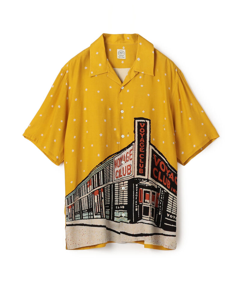 MAISON et VOYAGE レーヨンプリント アロハシャツ