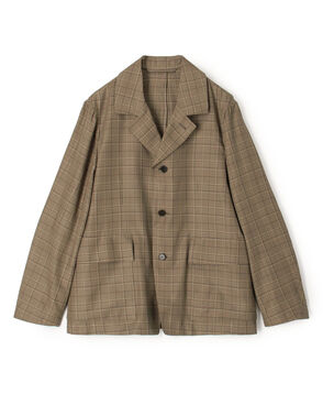 コットンシルクツイル シングルブレステッドジャケット