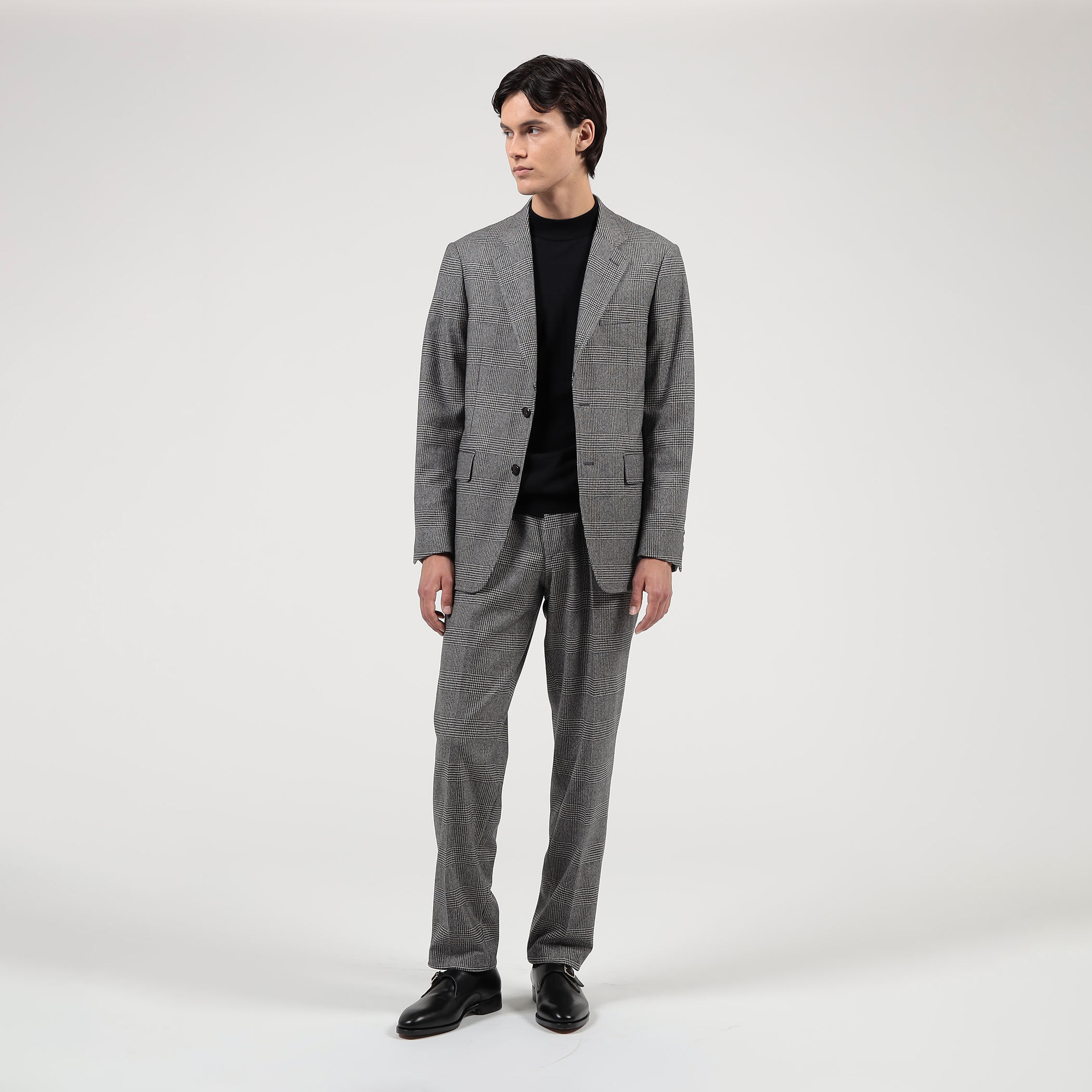 カレッジフランネルウール ノープリーツスラックス｜トゥモローランド