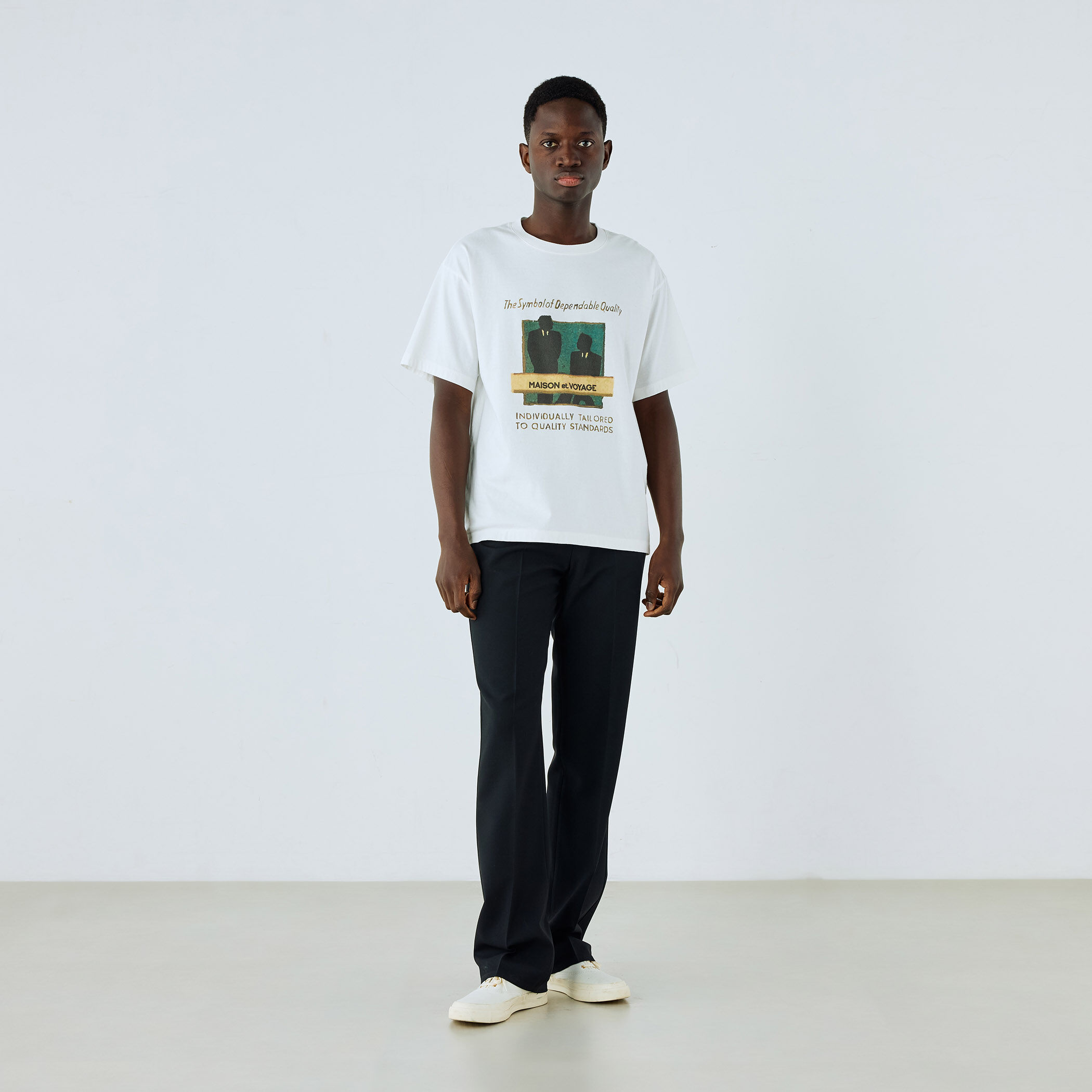 MAISON et VOYAGE コットン プリントTシャツ｜トゥモローランド