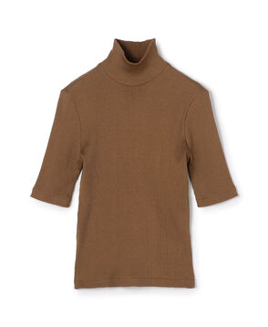 シルクコットンリブ ハーフスリーブプルオーバー