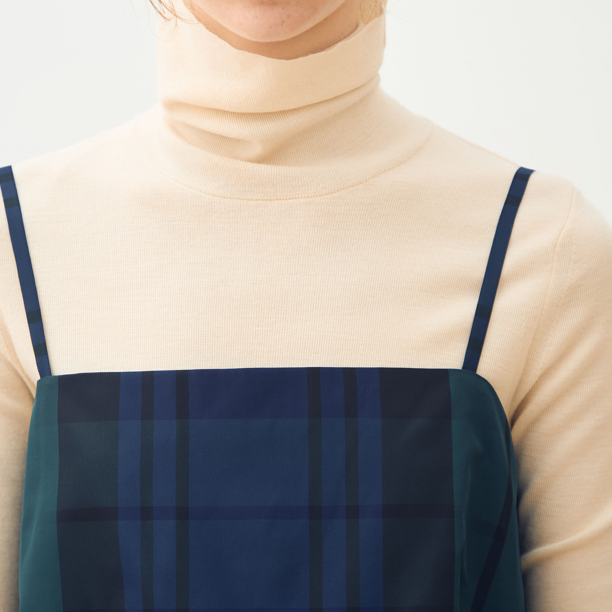 シルクタフタチェック キャミソールトップス｜トゥモローランド 公式通販