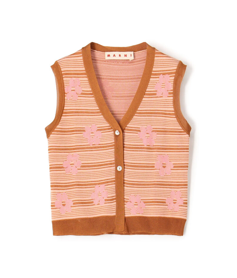 MARNI Striped Flowers ベスト
