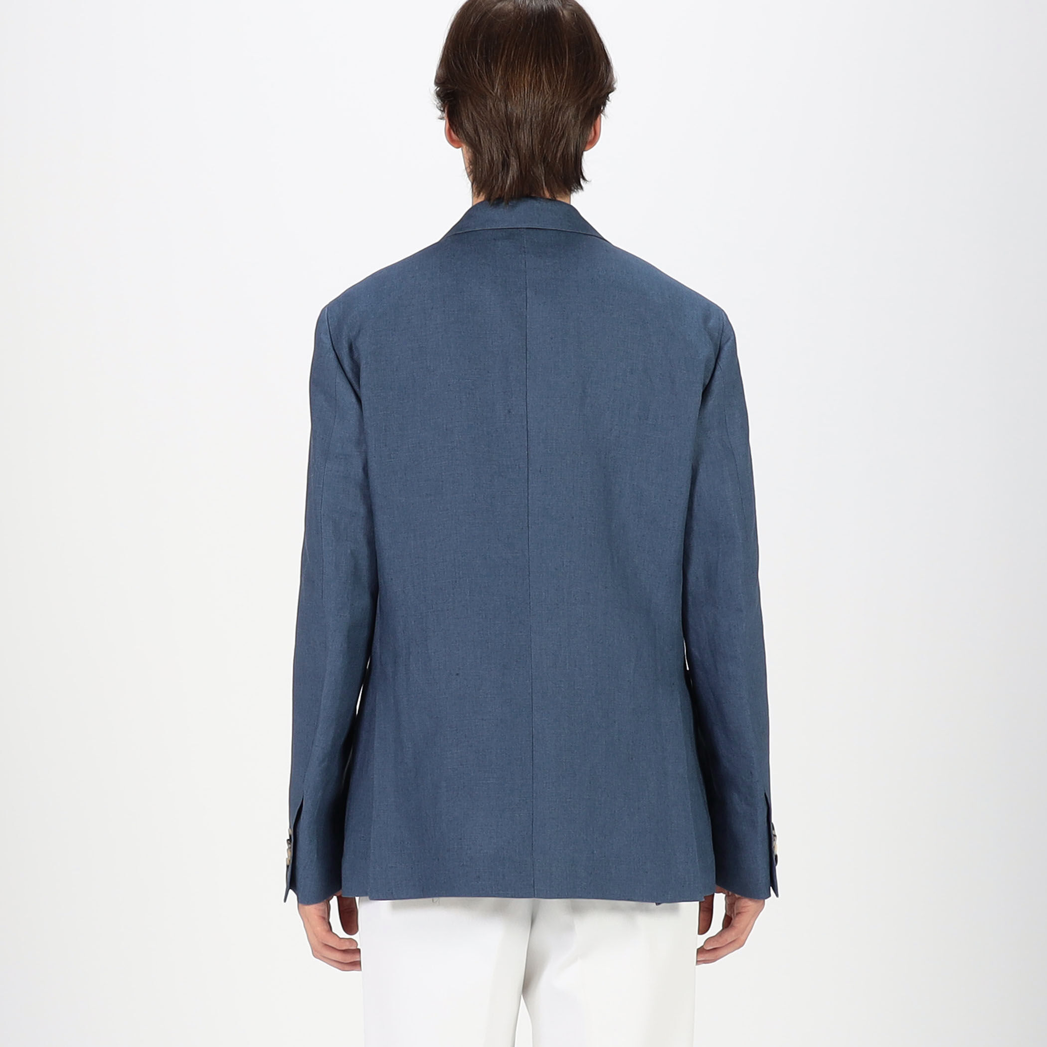 新品 CARUSO BUTTERFLY JACKET 別注 ダブルジャケット CARUSO＞BUTTERFLY/ウールサキソニー ダブル 6ボタン テーラードジャケット