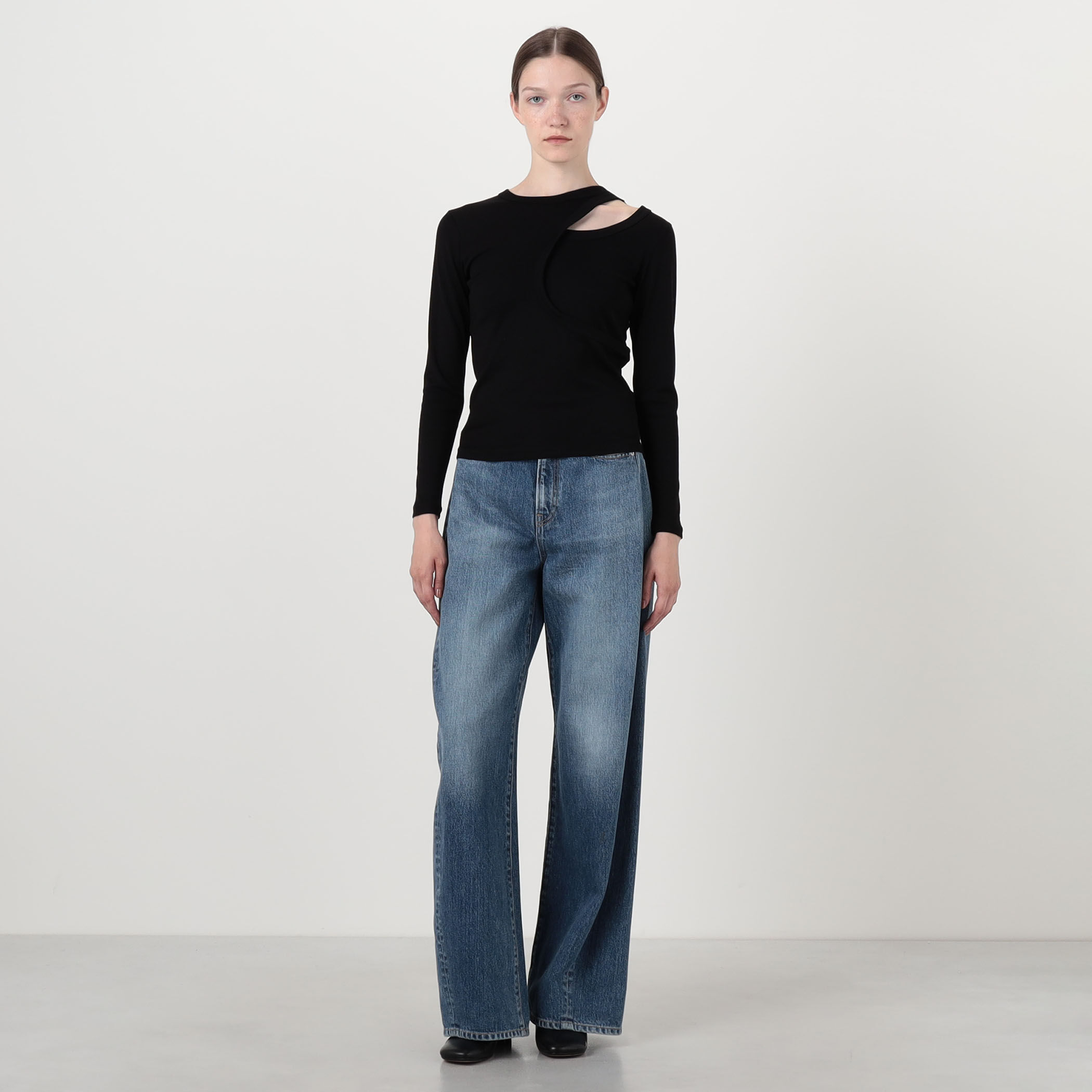 HYKE LAYERED L/S TEE レイヤード ロングスリーブTシャツ